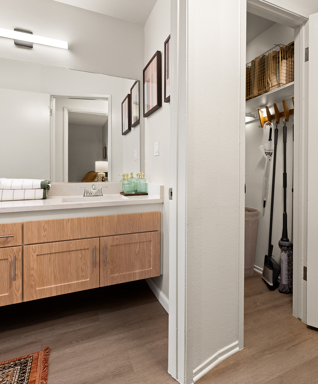 An apartment bathroom